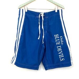 Duke Blue Devils NCAA Board Shorts M Mens Mesh Lined KA Long Leg 34x10 Vintage